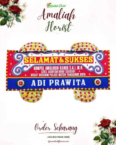 Papan Bunga Ucapan Selamat Tolikara